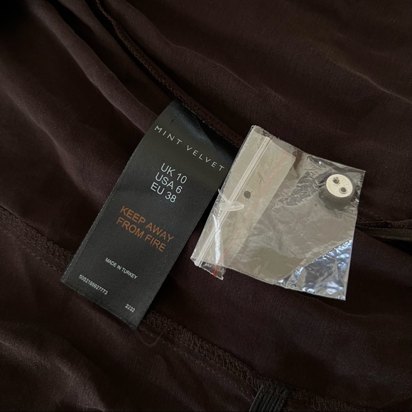 NWT Mint Velvet Chocolate Utility Shirt Dress - As Seen On Kate Middleton - Picture 7 of 11